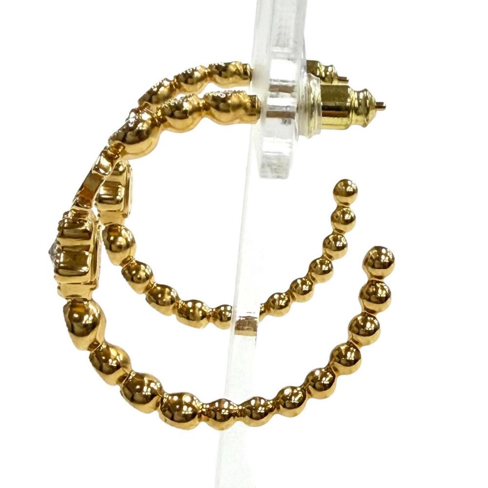 CHANEL Gold Logo Earrings - Picture 2 of 6